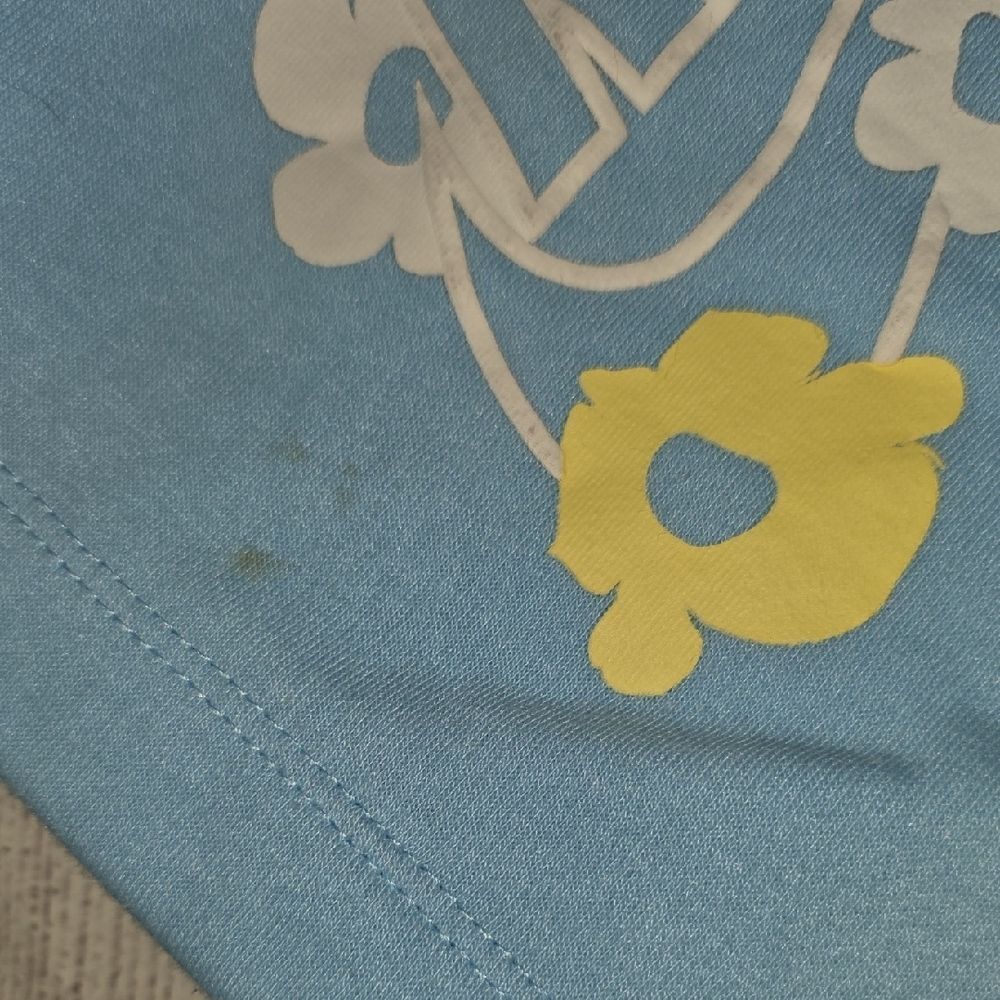 Nike Kids Light Blue Joggers with Yellow Logo - Picture 6 of 6